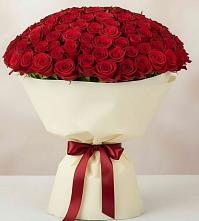 Букет 101 Красная роза Милано в Электростали