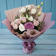 Букет цветов из:  Розы и Лизиантусы в Электростали
