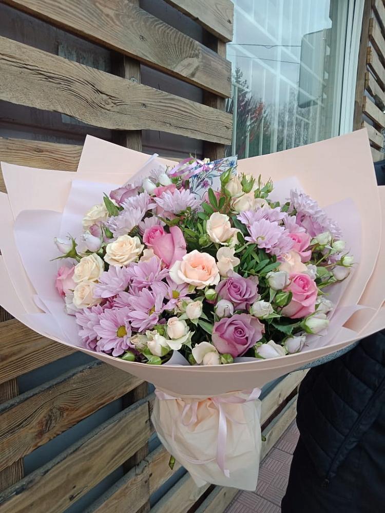 Букет цветов из: Розы и Хризантемы в Электростали