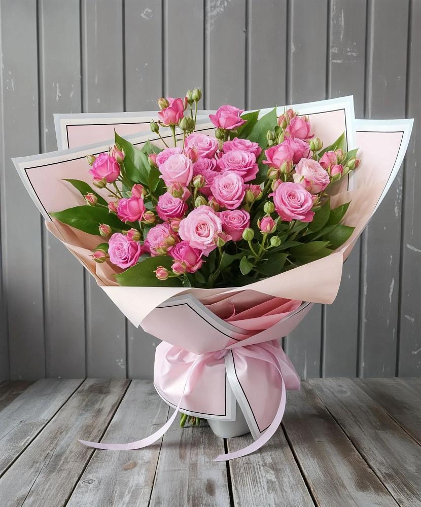 Букет Розовый кустик в Электростали