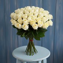 Букет 51 Белая роза Эдлесс Лав #REPLACE_PRED# Электростали