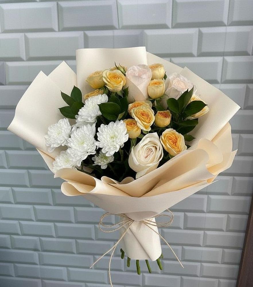 Букет цветов из: Розы и Хризантемы в Электростали