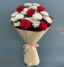 Букет цветов из:  Розы и Хризантемы в Электростали