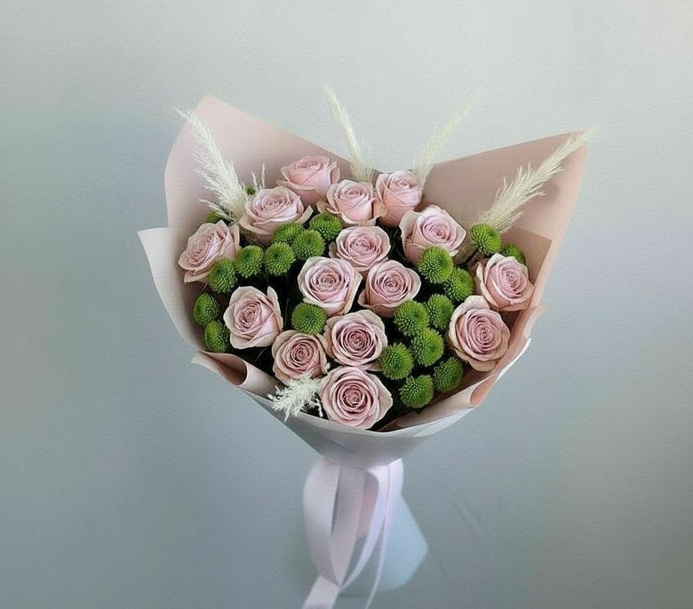 Букет цветов из: Розы и Хризантемы в Электростали