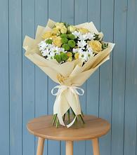 Букет цветов из:  Хризантемы и Розы в Электростали