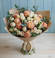 Букет цветов из:  Альстромерии и Розы в Электростали
