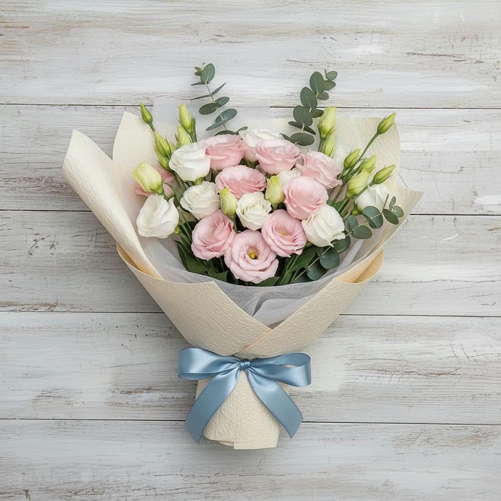 Букет цветов из: Лизиантусы в Электростали